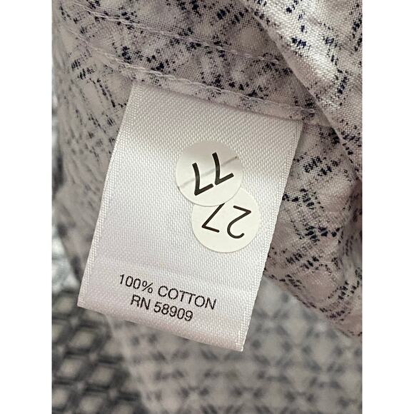 ROWM Men’s Button-Up Shirt Size 4XB, Black & White Diamond Pattern Short Sleeve - Picture 9 of 9